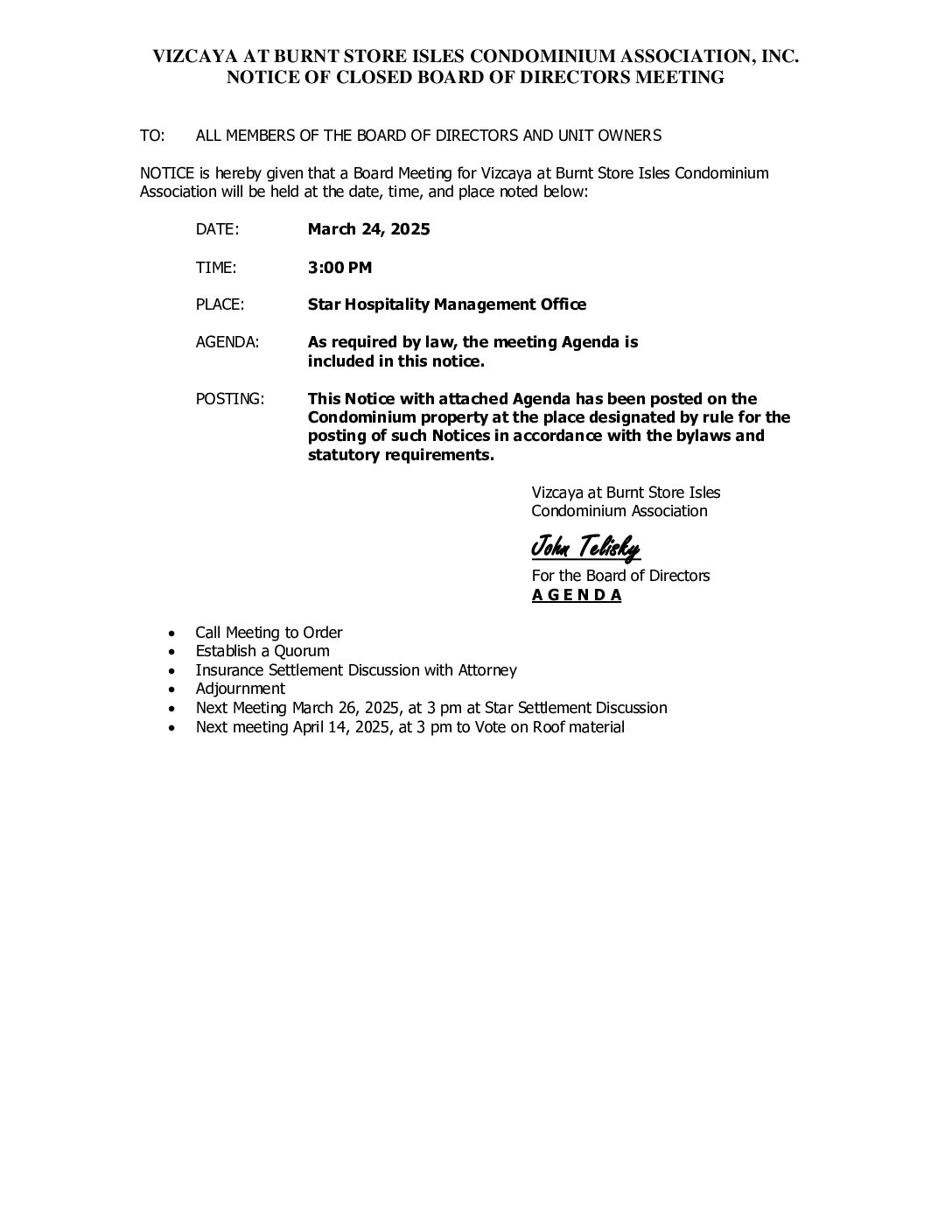 BOD Agenda